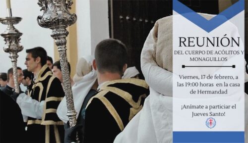 REUNIÓN ACÓLITOS Y MONAGUILLOS 2023