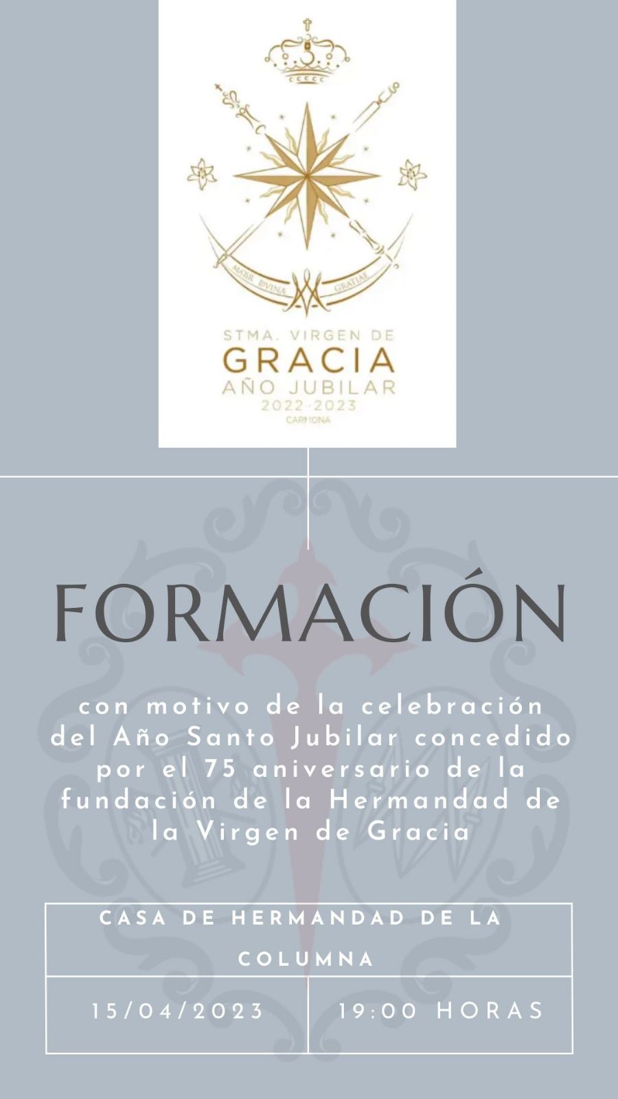 FORMACIÓN PEREGRINACIÓN VIRGEN DE GRACIA