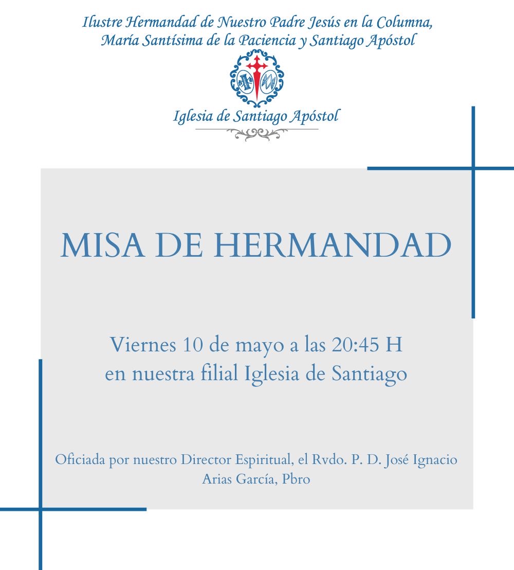 MISA DE HERMANDAD MAYO 2024